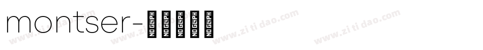 montser字体转换