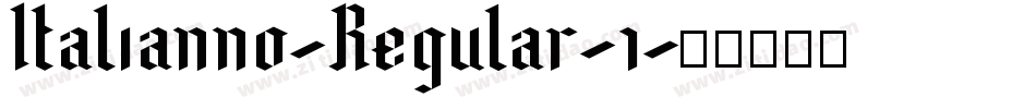 Italianno-Regular-1字体转换