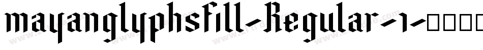 mayanglyphsfill-Regular-1字体转换