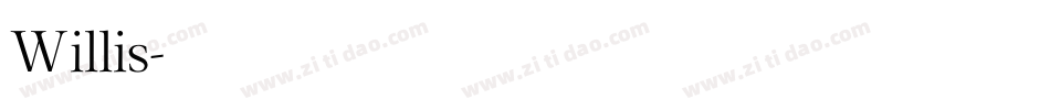 Willis字体转换