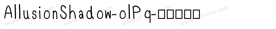 AllusionShadow-olPq字体转换