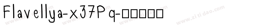 Flavellya-x37Pq字体转换