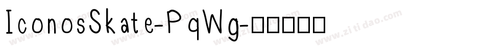 IconosSkate-PqWg字体转换