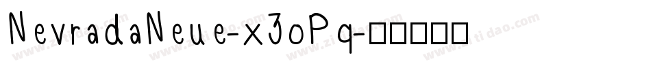 NevradaNeue-x3oPq字体转换
