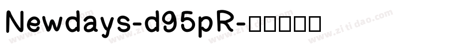 Newdays-d95pR字体转换