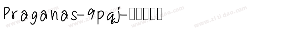 Praganas-9pqj字体转换
