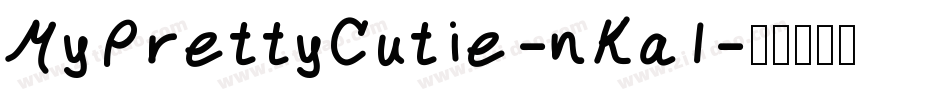 MyPrettyCutie-nKa1字体转换