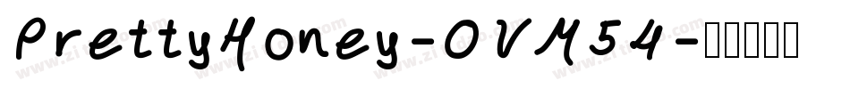 PrettyHoney-OVM54字体转换