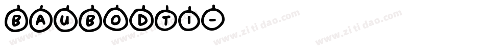 Baubodti字体转换