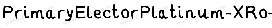 PrimaryElectorPlatinum-XRo字体转换