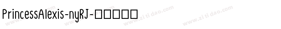 PrincessAlexis-nyRJ字体转换