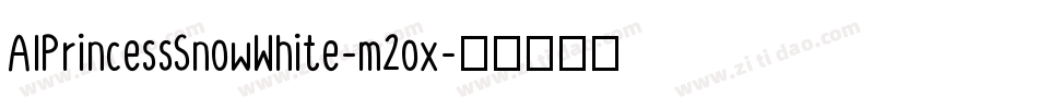 AlPrincessSnowWhite-m2ox字体转换