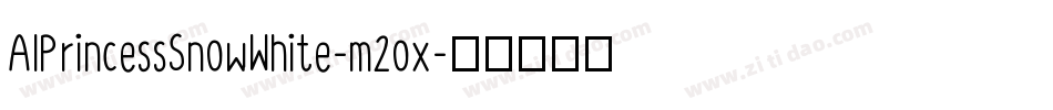 AlPrincessSnowWhite-m2ox字体转换
