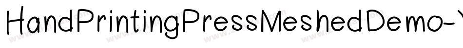 HandPrintingPressMeshedDemo-Yve2字体转换