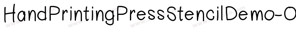 HandPrintingPressStencilDemo-OnjA字体转换