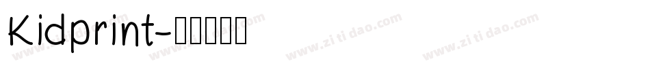 Kidprint字体转换