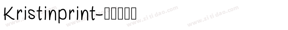 Kristinprint字体转换