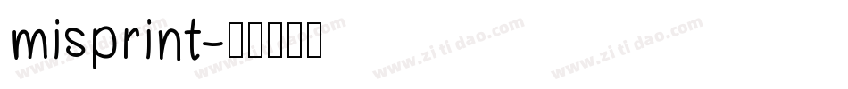 misprint字体转换