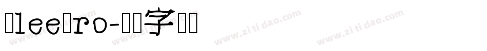 KleePro字体转换