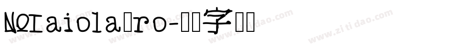 MaiolaPro字体转换