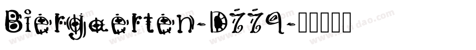 Biergaerten-D779字体转换