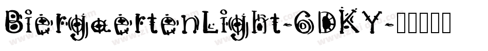 BiergaertenLight-6DKY字体转换