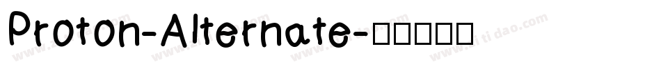 Proton-Alternate字体转换