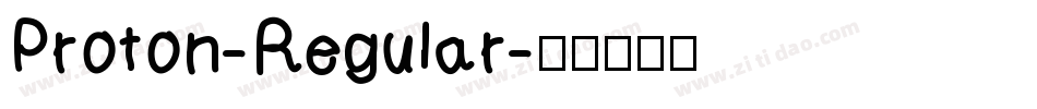 Proton-Regular字体转换