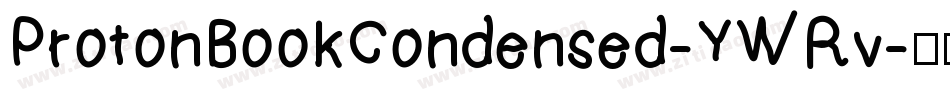 ProtonBookCondensed-YWRv字体转换