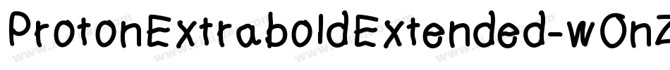 ProtonExtraboldExtended-wOnZ字体转换