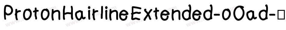 ProtonHairlineExtended-oOad字体转换