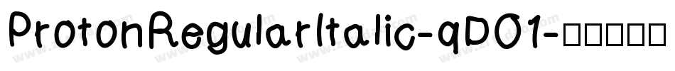 ProtonRegularItalic-qDO1字体转换
