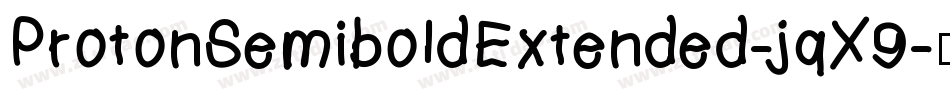 ProtonSemiboldExtended-jqX9字体转换