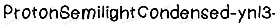 ProtonSemilightCondensed-ynl3字体转换