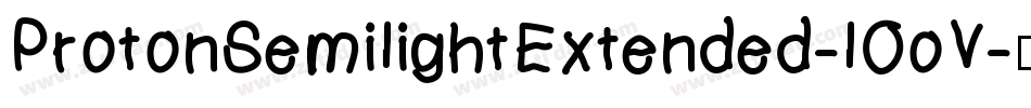 ProtonSemilightExtended-lOoV字体转换