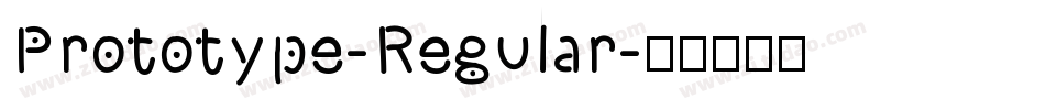 Prototype-Regular字体转换