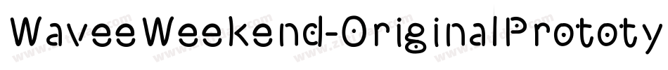 WaveeWeekend-OriginalPrototype字体转换