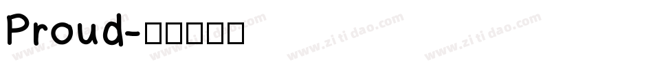 Proud字体转换