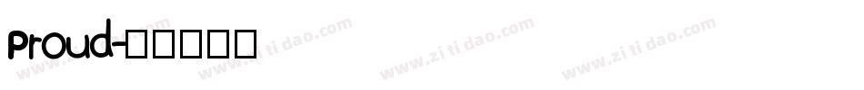 Proud字体转换