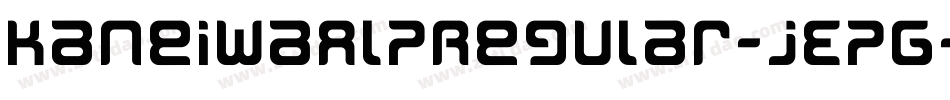 KaneiwaAlpRegular-jEpG字体转换