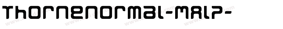 ThorneNormal-MAlP字体转换