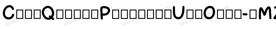 CruzQuastePersonalUseOnly-8MZY2字体转换