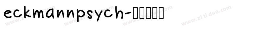 eckmannpsych字体转换