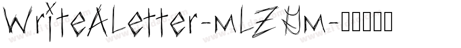 WriteALetter-mLZGm字体转换