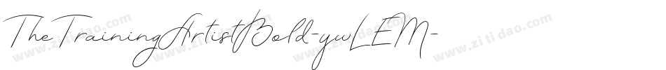TheTrainingArtistBold-ywLEM字体转换