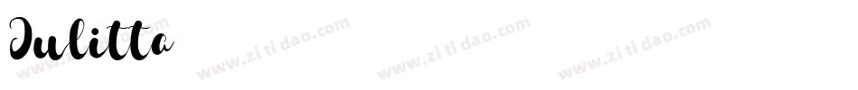 Julitta字体转换