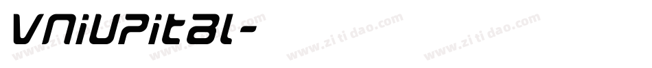 vniupital字体转换