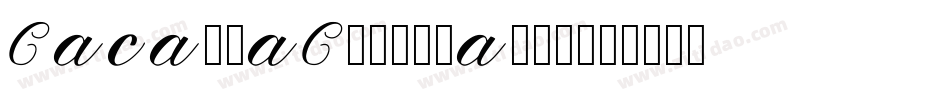 CabargaCursivaStd字体转换