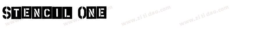 Stencil-One字体转换