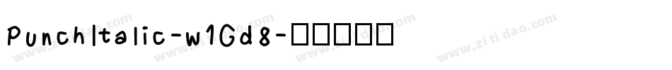 PunchItalic-w1Gd8字体转换